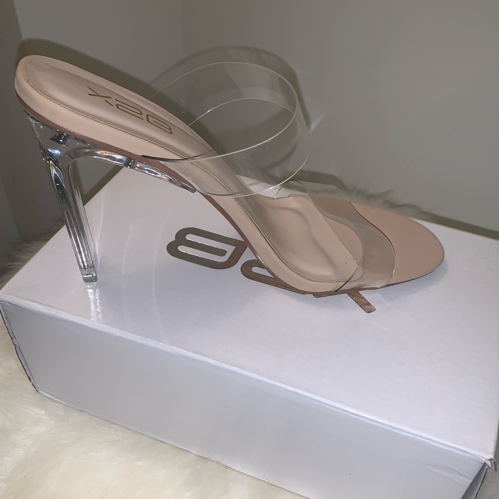 Clear heels